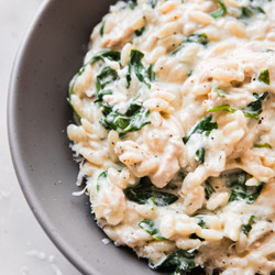 One Pot Creamy Boursin Risotto