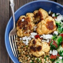 Herbed Couscous Recipe With Roasted Cauliflower