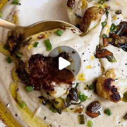 Dairy-free Roasted Cauliflower Soup With Sizzling Pistachio-rosemary Oil
