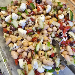 Marinated Dense Bean Salad