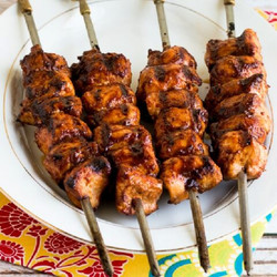 Grilled Sriracha Chicken Kabobs