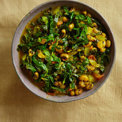 Black-eyed beans with cavolo nero