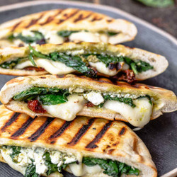 Mozzarella And Feta Pita Grilled Cheese