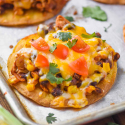 Easy Chicken Tostadas