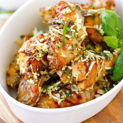 Baked Parmesan Garlic Chicken Wings