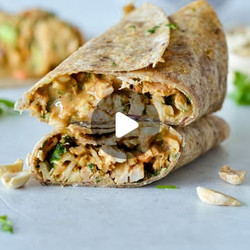 Spicy Tuna Wraps With Peanut Butter