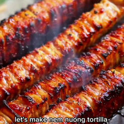 Nem Nuong Tortilla Skewers