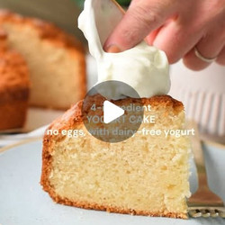 Yogurt Cake (4 Ingredients, No Eggs)