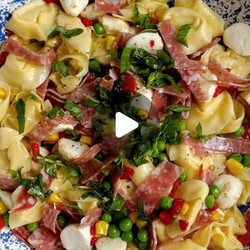 Hot Honey Tortellini Pasta Salad