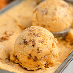 Pumpkin Brown Sugar Crunch Ice Cream