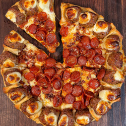 Cheesy Meatball Stuffed Crust Pizza (ultimate Meat Lovers Pizza)