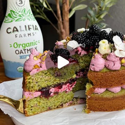 Pistachio &amp; Blackberry Olive Oil Cake