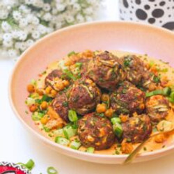 Juicy Harissa, Feta And Zucchini Meatballs