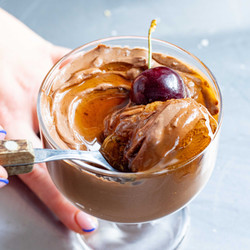 High-protein Chocolate & Peanut Mousse