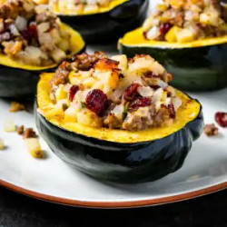Sausage-stuffed Acorn Squash