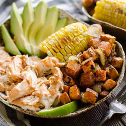 Chipotle Lime Chicken &amp; Sweet Potato Bowls
