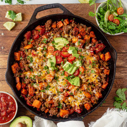 Easy Sweet Potato Beef Taco Skillet