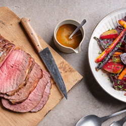 Roast Sirloin With Baby Carrots &amp; Summer Beets