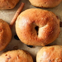 Homemade Cinnamon Raisin Bagels