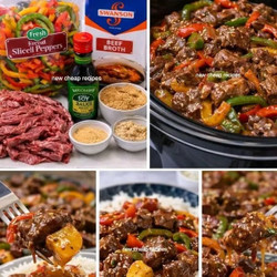 Crockpot Pepper Steak
