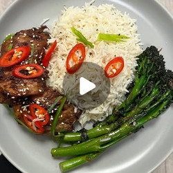 Sticky Soy Chicken And Coconut Rice