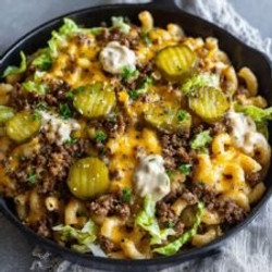 Keto Smashburger Mac Skillet : No Pasta, All The Big Mac Flavor