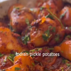 Indian Pickle Roast Potatoes
