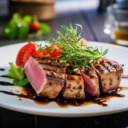 Grilled Marinated “previously Frozen” Tuna
