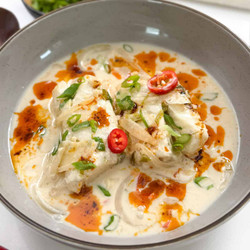 Coconut Lime Poached Fish