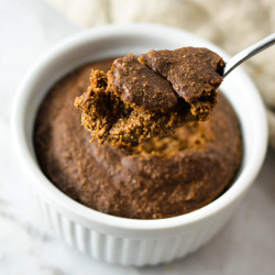 Chocolate Almond Butter Blended Baked Oats