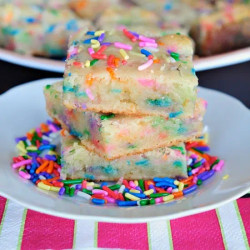Funfetti White Chocolate Brownies
