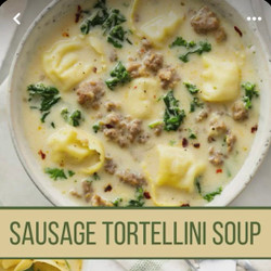 Creamy Sausage Tortellini Soup