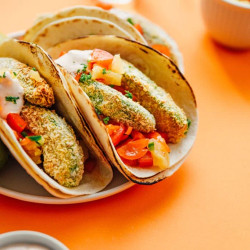 Crispy Baked Avocado Tacos
