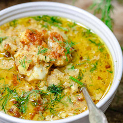 Roasted Cauliflower Soup