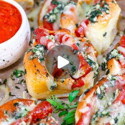 Garlic Knot Pizza Sliders