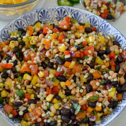 Pearl Couscous Salad With Beans