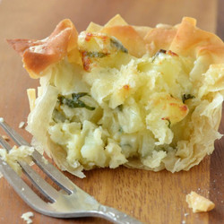 Mini Filo Homity Pies