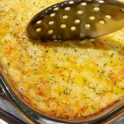 Creamy Lemon Chicken Orzo Bake