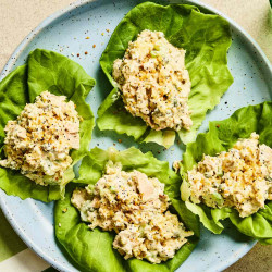 Chickpea-tuna Salad Lettuce Wraps