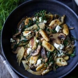 Gnocchi With Fennel, Spinach And Mushrooms