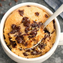 Keto Peanut Butter Chocolate Chip Mug Cake