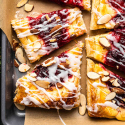 Cranberry-almond Danishes