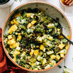 Charred Shishito Mango Salsa