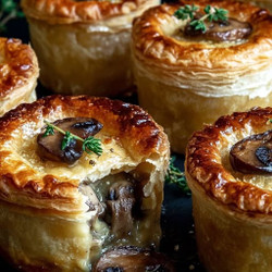 Mini Mushroom &amp; Gruyère Pot Pies with Thyme