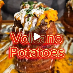 Bacon-wrapped Chorizo Volcano Potatoes