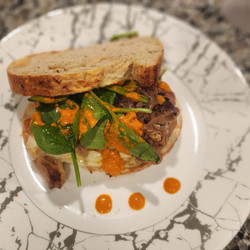 Chicken &amp; Red Pepper Pesto Sandwich