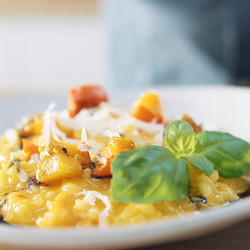 Kürbis-risotto