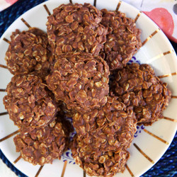 No Bake Chocolate Peanut Butter Oatmeal Cookie Recipe