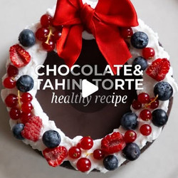 Chocolate And Tahini Torte With Sweet Potato