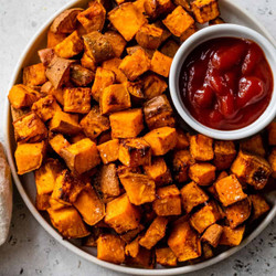 Air Fryer Sweet Potato Cubes